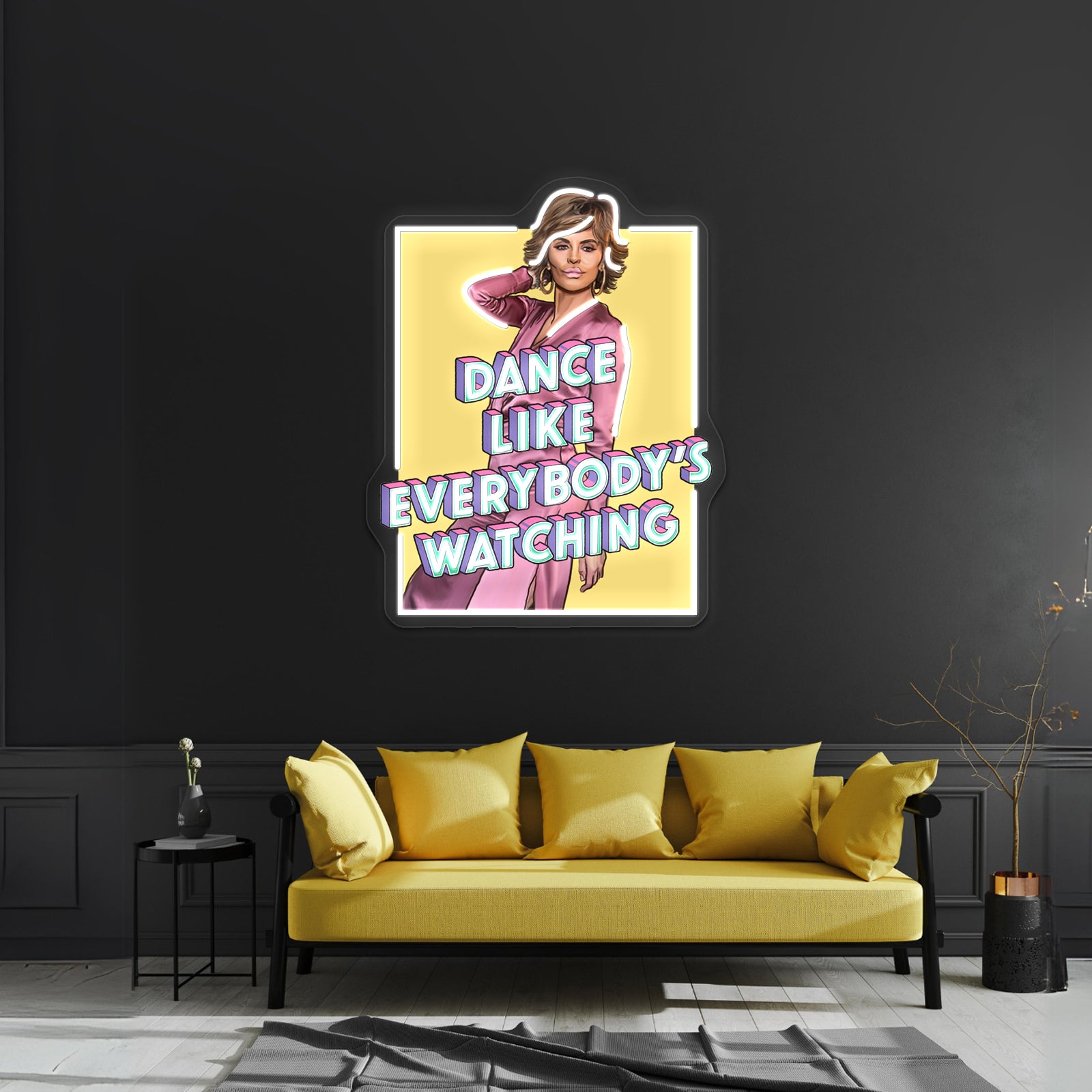 Lisa Rinna Dancing On The Tables Artwork Led Neon - LED neon sign view 8