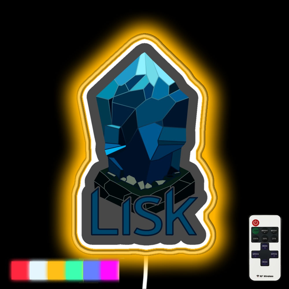 Lisk Neon Gift Logo Led Neon Sign - Custom LED neon sign front view