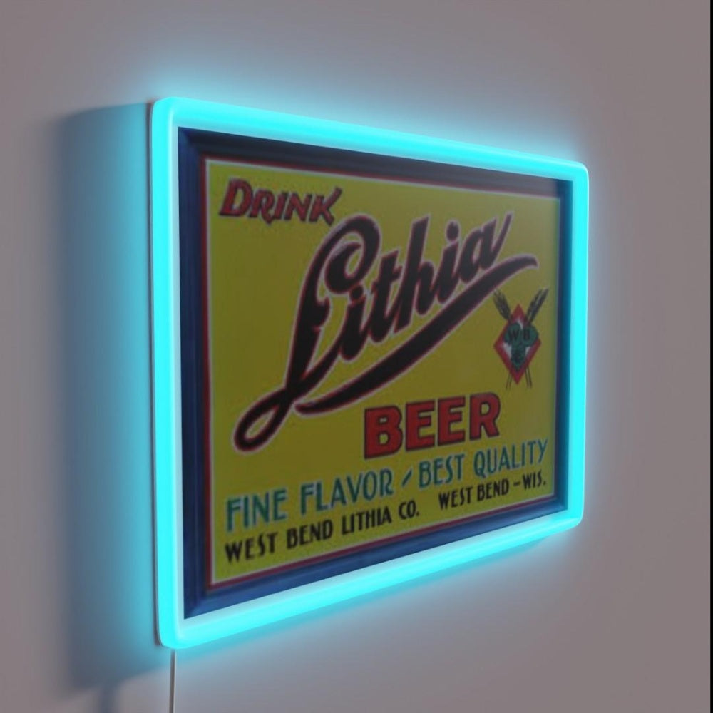 Lithia Beer Rgb Led Neon Sign - LED neon sign close-up detail