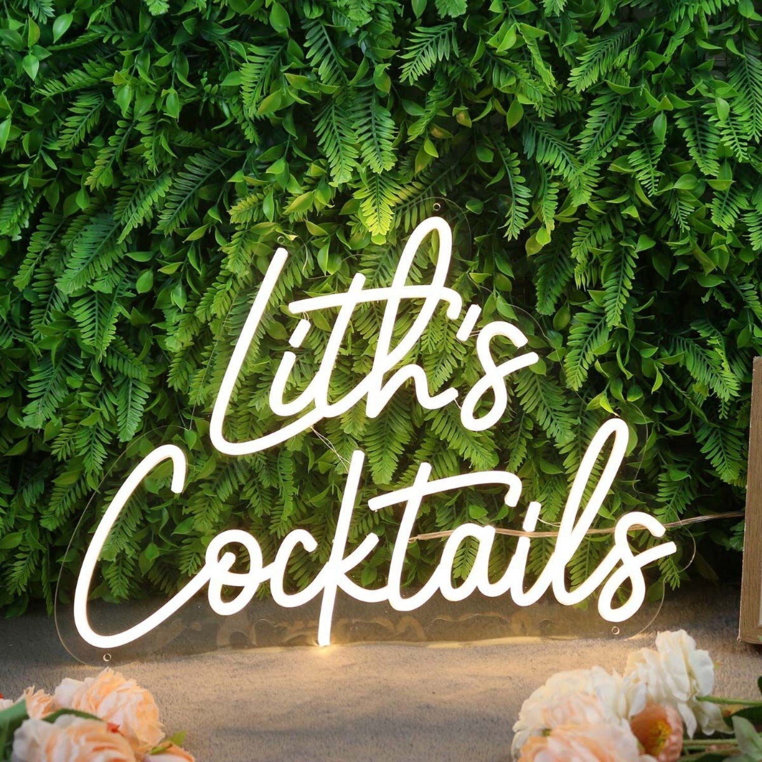Liths Cocktails Yellow Led Neon Sign - Shineneon
