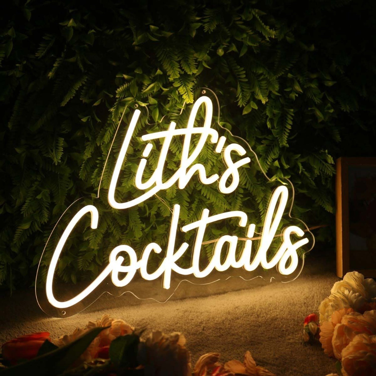 Liths Cocktails Yellow Led Neon Sign - Shineneon