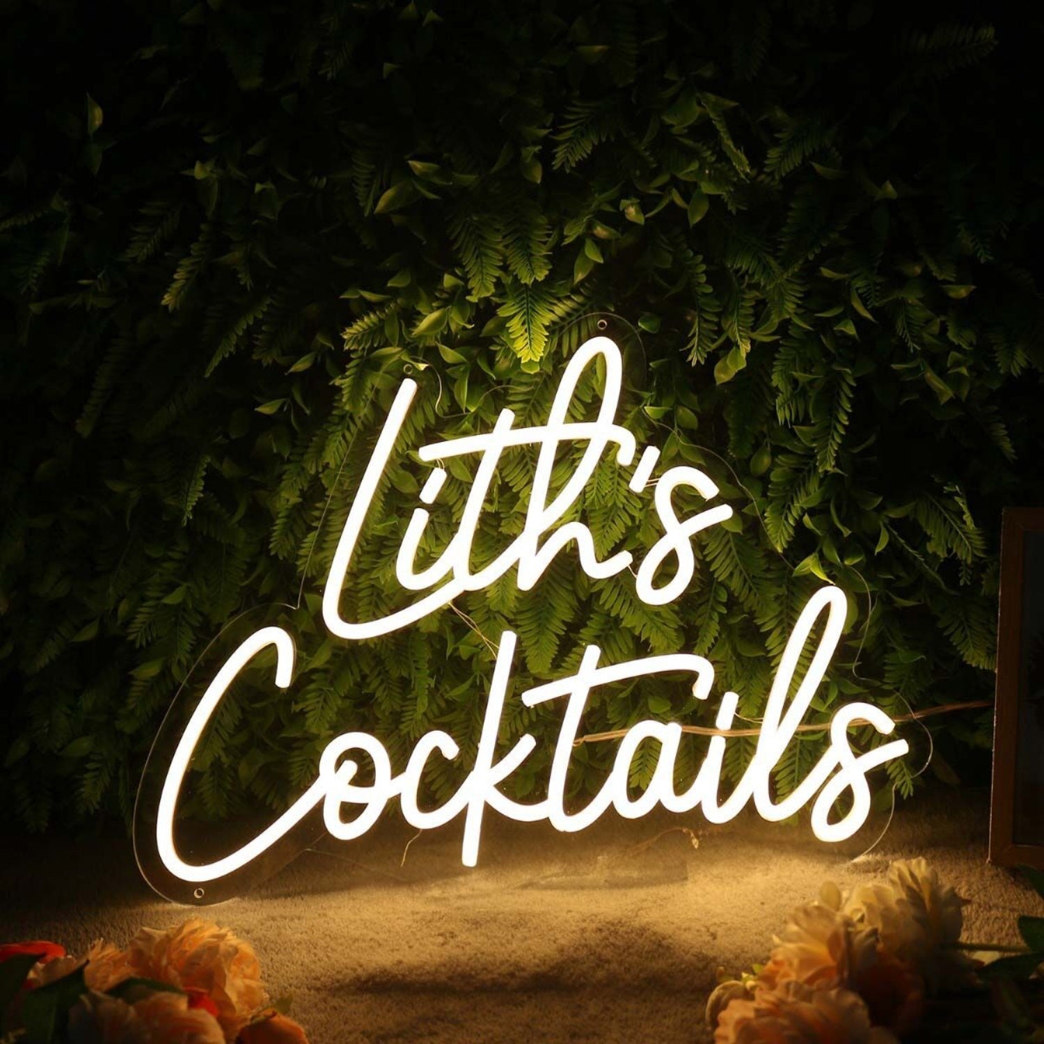 Liths Cocktails Yellow Led Neon Sign - Shineneon