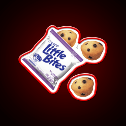 Little Bites Blueberry Muffins Snack Food Led Neon Sign Rgb Color - Shineneon