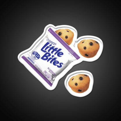 Little Bites Blueberry Muffins Snack Food Led Neon Sign Rgb Color - Shineneon