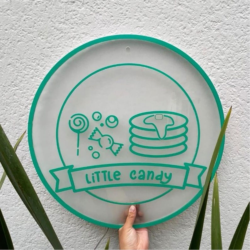 Little Candy Acrylic Business Logo Sign