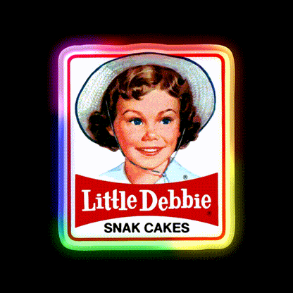 Little Debbie Snack Food Led Neon Sign Rgb Color - LED neon sign close-up detail
