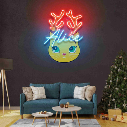 Little Girls Room Christmas Led Uv Neon Sign Artwork | Shineneon