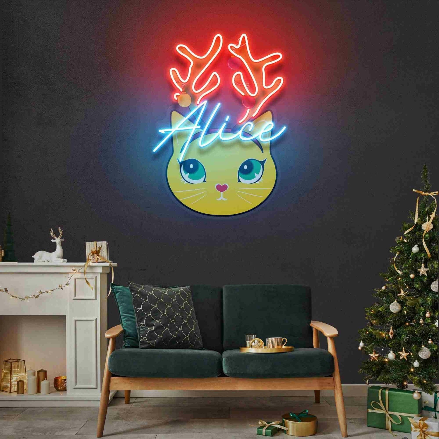 Little Girls Room Christmas Led Uv Neon Sign Artwork | Shineneon