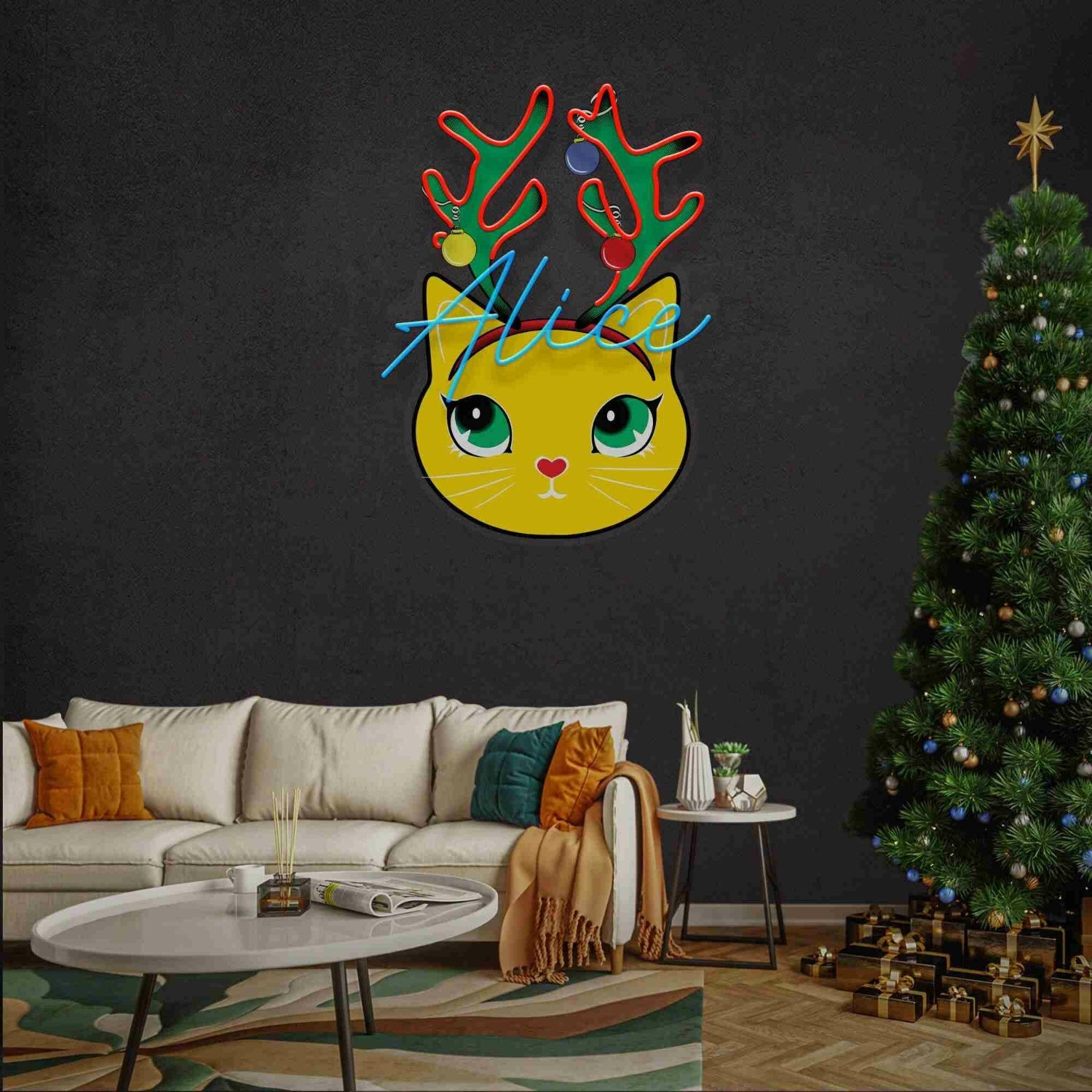 Little Girls Room Christmas Led Uv Neon Sign Artwork | Shineneon