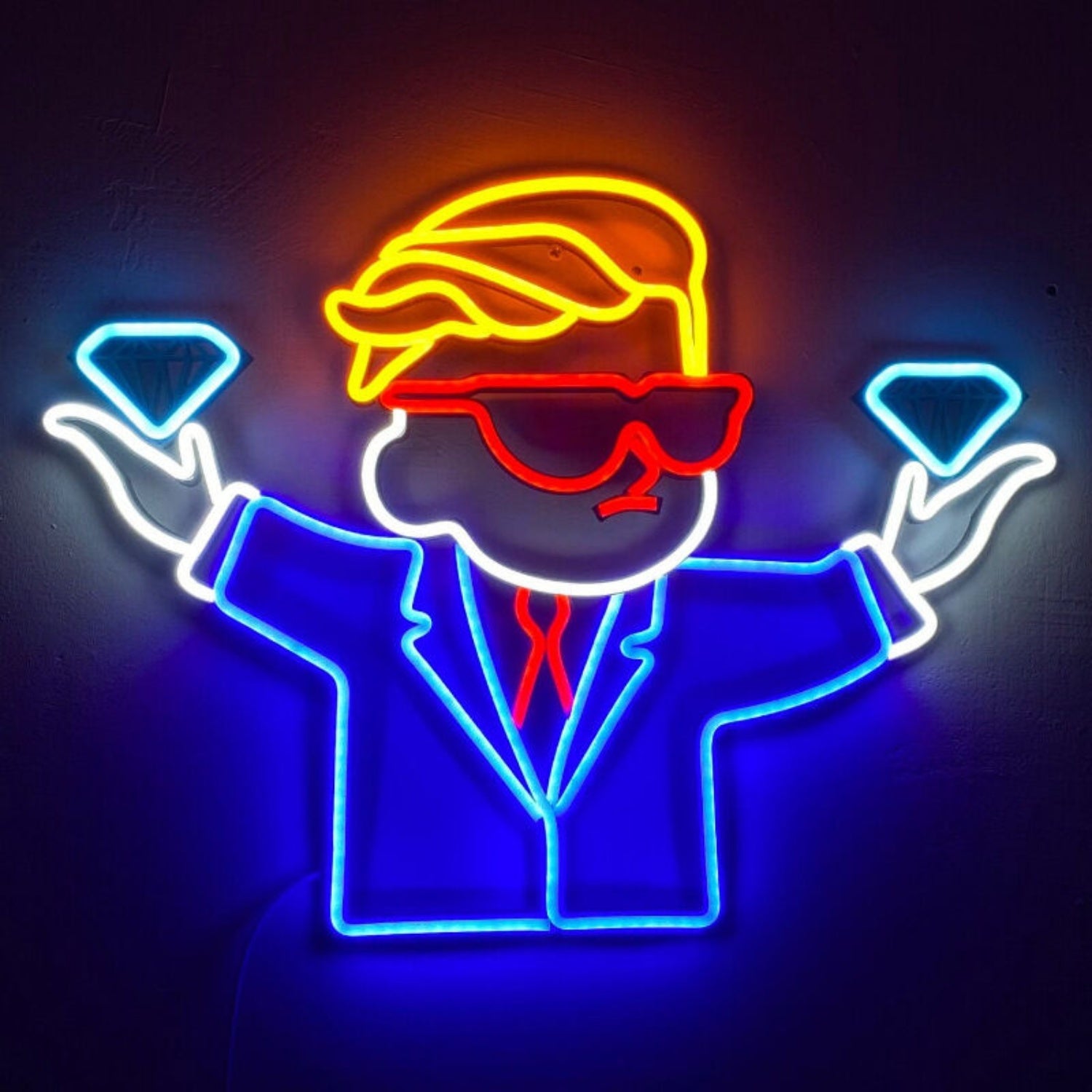 Little Miner Digging For Diamonds Neon Sign | Shineneon