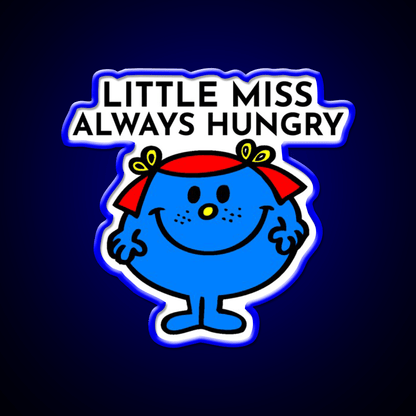 Little Miss Always Hungry Snack Food Led Neon Sign Rgb Color - Shineneon
