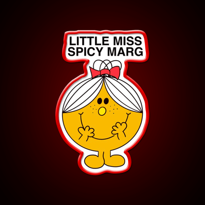 Little Miss Spicy Marg Party Drink Tequila Led Neon Sign Rgb Color - Shineneon