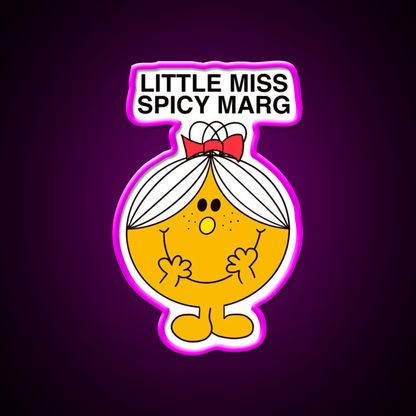 Little Miss Spicy Marg Party Drink Tequila Led Neon Sign Rgb Color - Shineneon