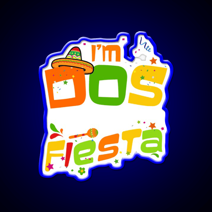 Little Twosday I Am Dos Taco 2Nd Birthday Gift Print Taco Led Neon Sign Rgb Color - Shineneon
