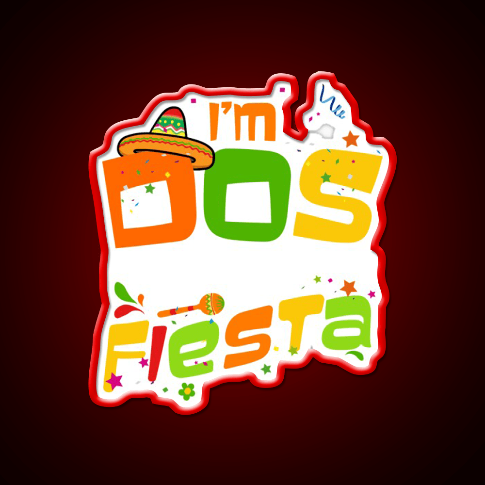 Little Twosday I Am Dos Taco 2Nd Birthday Gift Print Taco Led Neon Sign Rgb Color - Shineneon