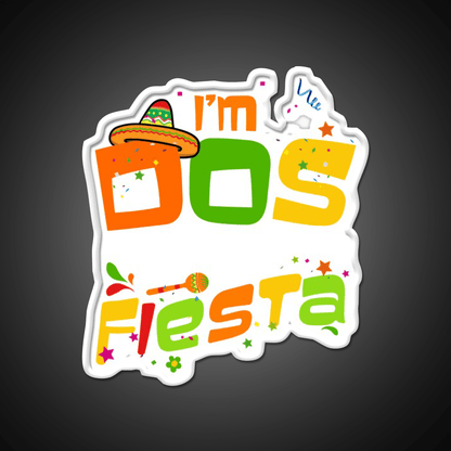 Little Twosday I Am Dos Taco 2Nd Birthday Gift Print Taco Led Neon Sign Rgb Color - Shineneon