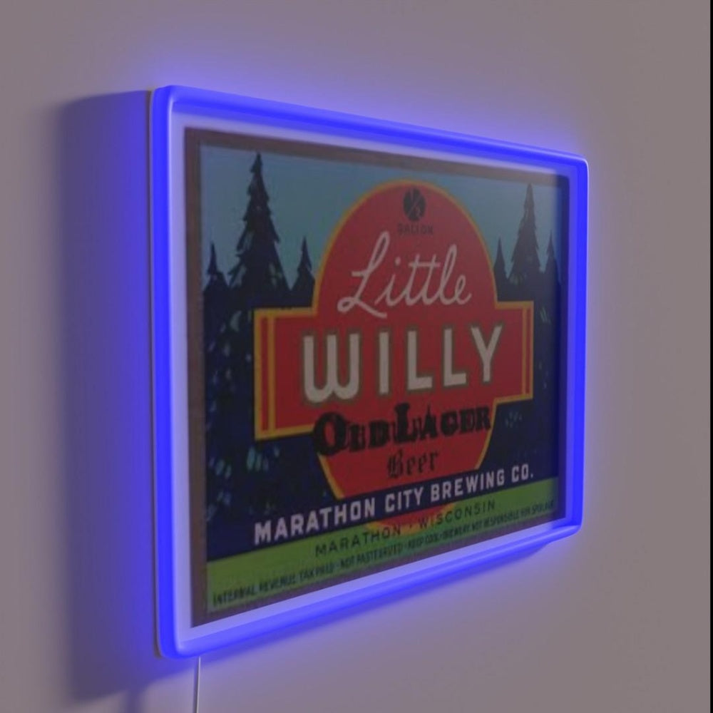 Little Willy Beer Rgb Led Neon Sign - LED neon sign close-up detail