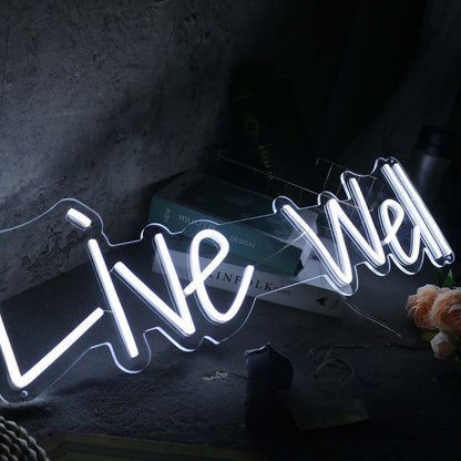 Live All White Led Neon Sign - Shineneon