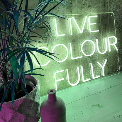 Live Color Fully Neon Sign Add Vibrancy To Your Space | Shineneon