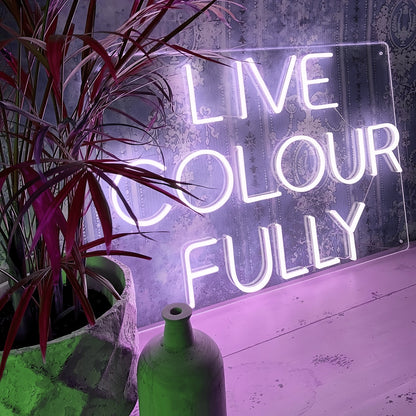 Live Color Fully Neon Sign Add Vibrancy To Your Space | Shineneon