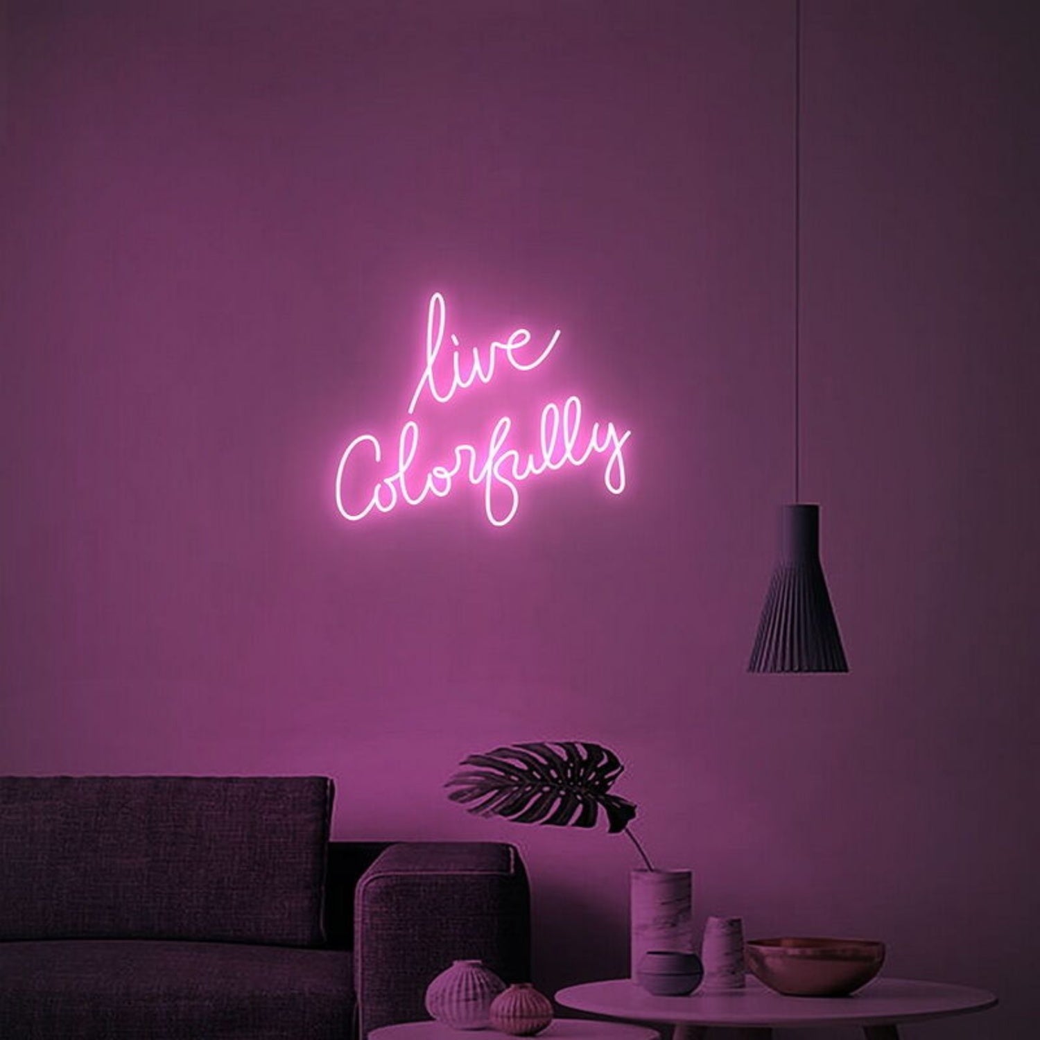 Live Colorfully Led Neon Sign For Fun And Vibrant Spaces | Shineneon