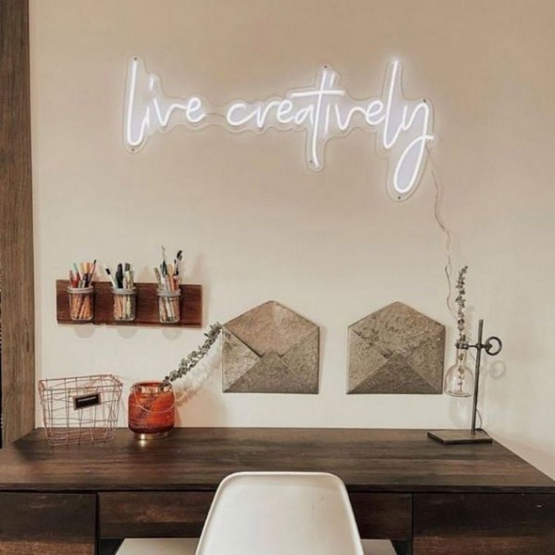Live Creatively Led Sign Business Neon Sign - Shineneon