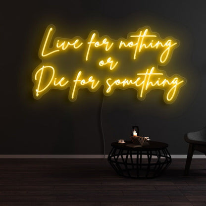 Live Fnothing Die Fsomething Led Neon Sign - Shineneon