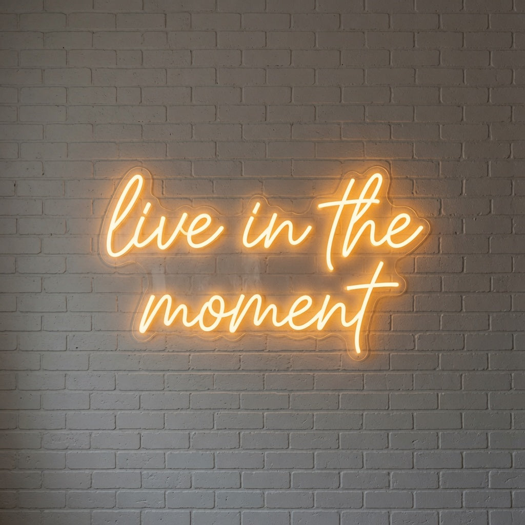 Live In The Moment LED Neon Sign - 01 Original Product Image