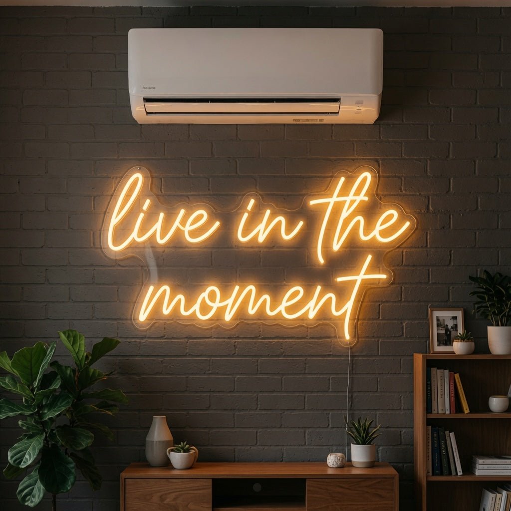 Live In The Moment LED Neon Sign - Shineneon