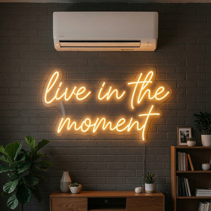 Live In The Moment LED Neon Sign - Shineneon