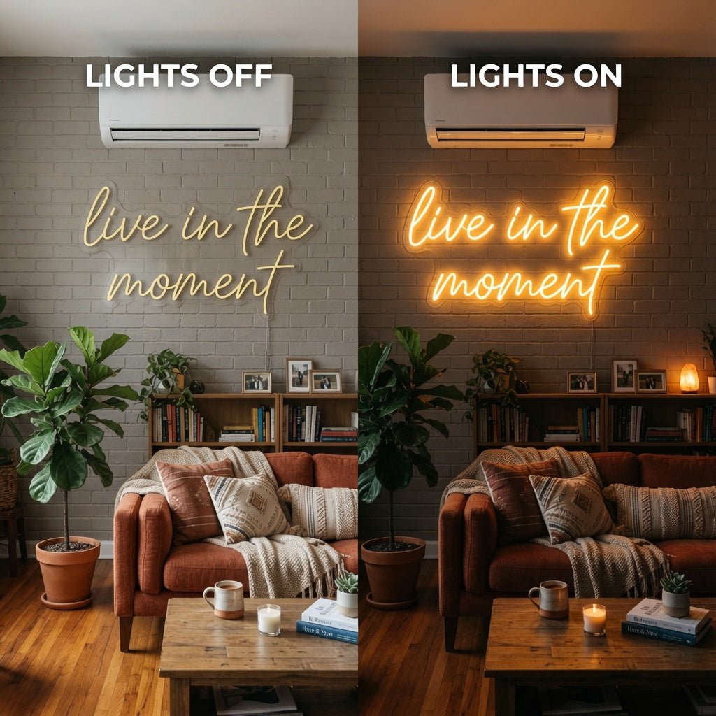 Live In The Moment LED Neon Sign - Shineneon