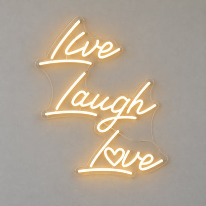 Live Laugh Love LED Neon Sign GARAGE LED NEON SIGN - Shineneon