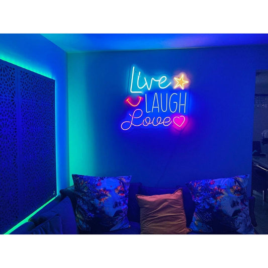 Live Laugh Love Led Sign Business Neon Signs Wall Art Decor