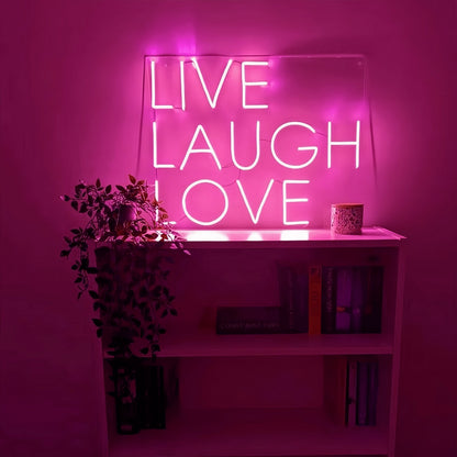Live Laugh Love Neon Sign Illuminate Your Joyful Moments | Shineneon
