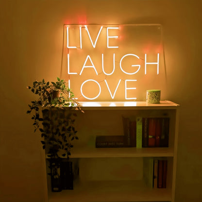 Live Laugh Love Neon Sign Illuminate Your Joyful Moments | Shineneon