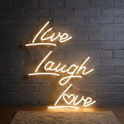 Live Laugh Love Wall Decor LED Neon Sign - 01 Original Product Image