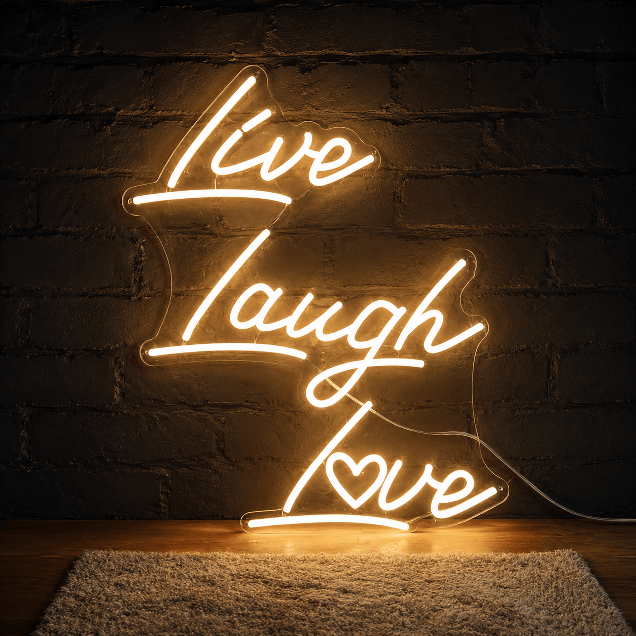 Live Laugh Love Wall Decor LED Neon Sign - Shineneon
