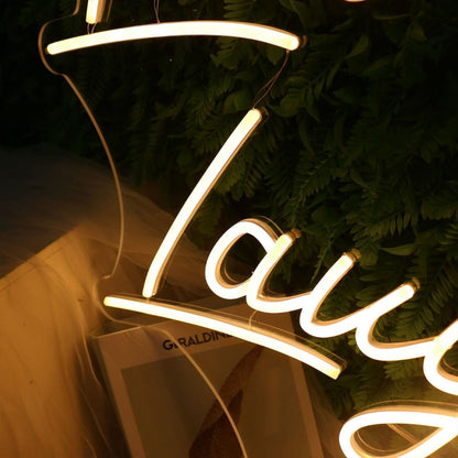 Live Laugh Love Yellow Led Neon Sign - Shineneon