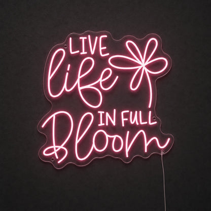 Live Life LED Neon Sign main product image
