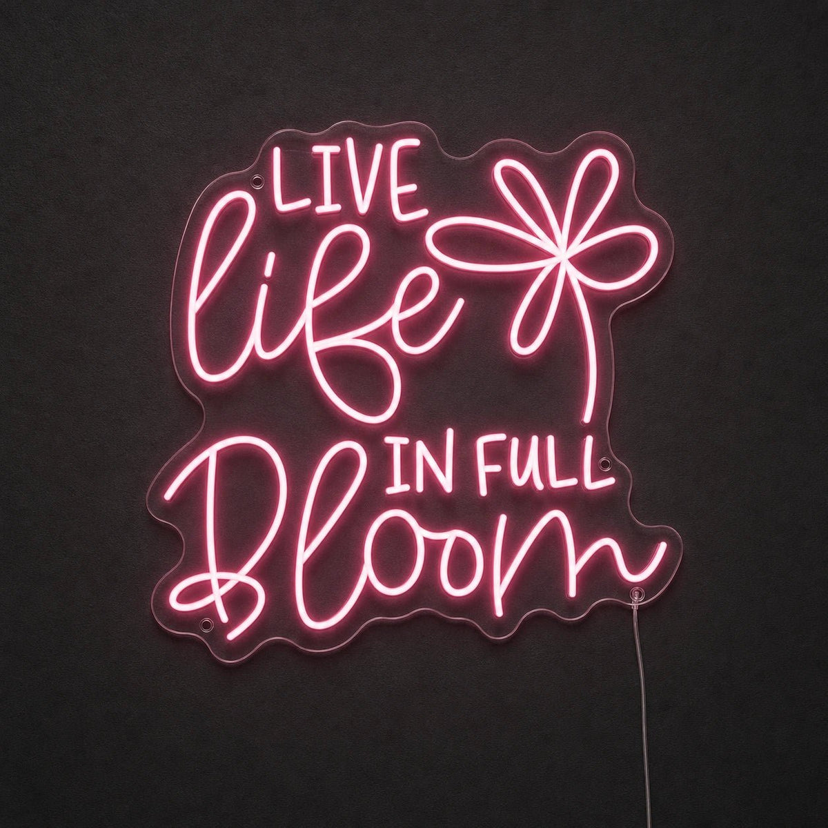 Live Life LED Neon Sign - Shineneon