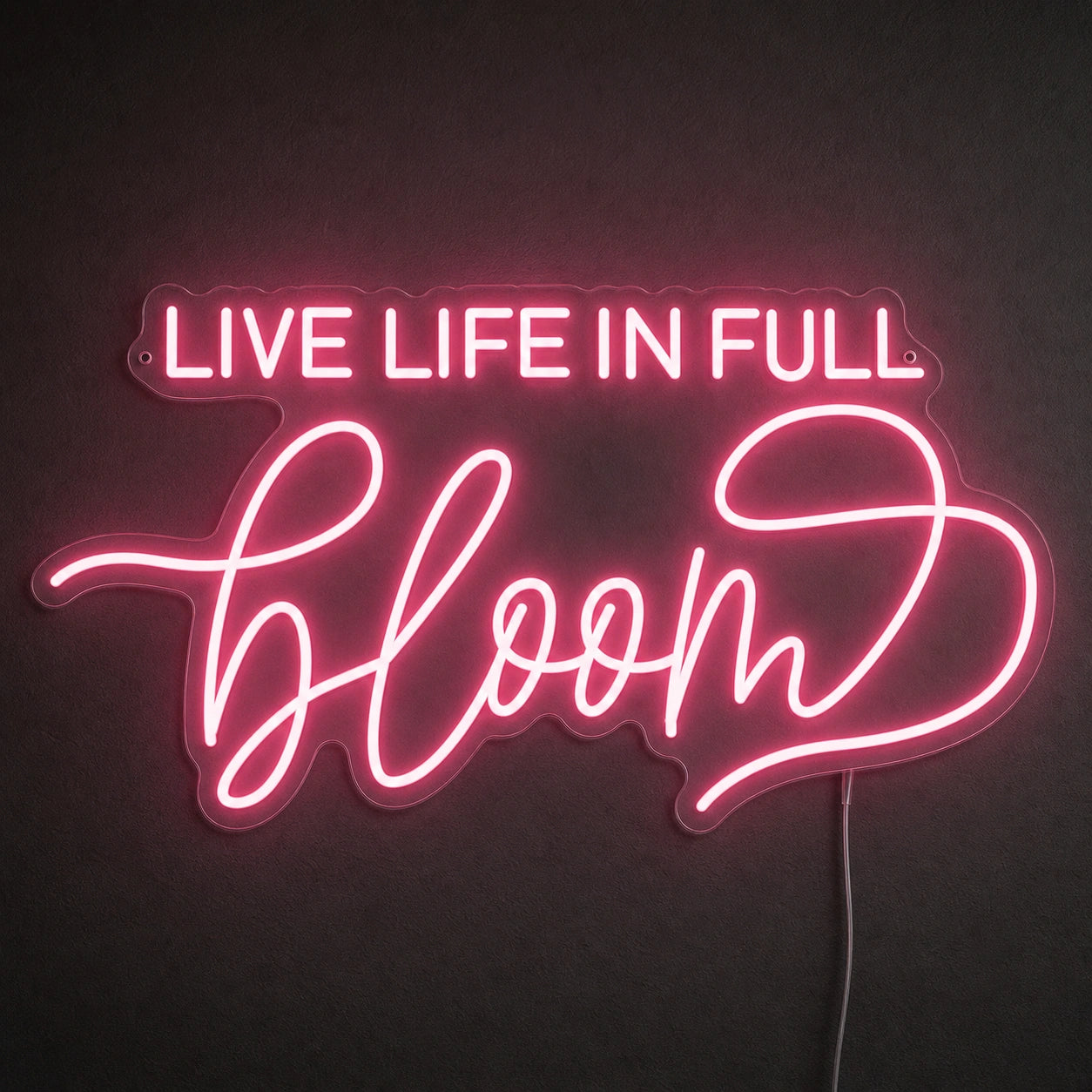 Live Life Wall Decor LED Neon Sign main product image