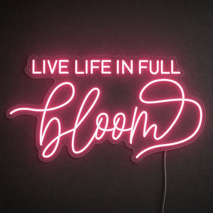 Live Life Wall Decor LED Neon Sign - Shineneon