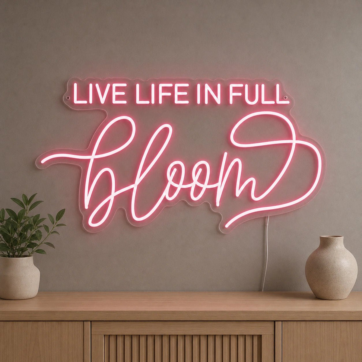 Live Life Wall Decor LED Neon Sign - Shineneon