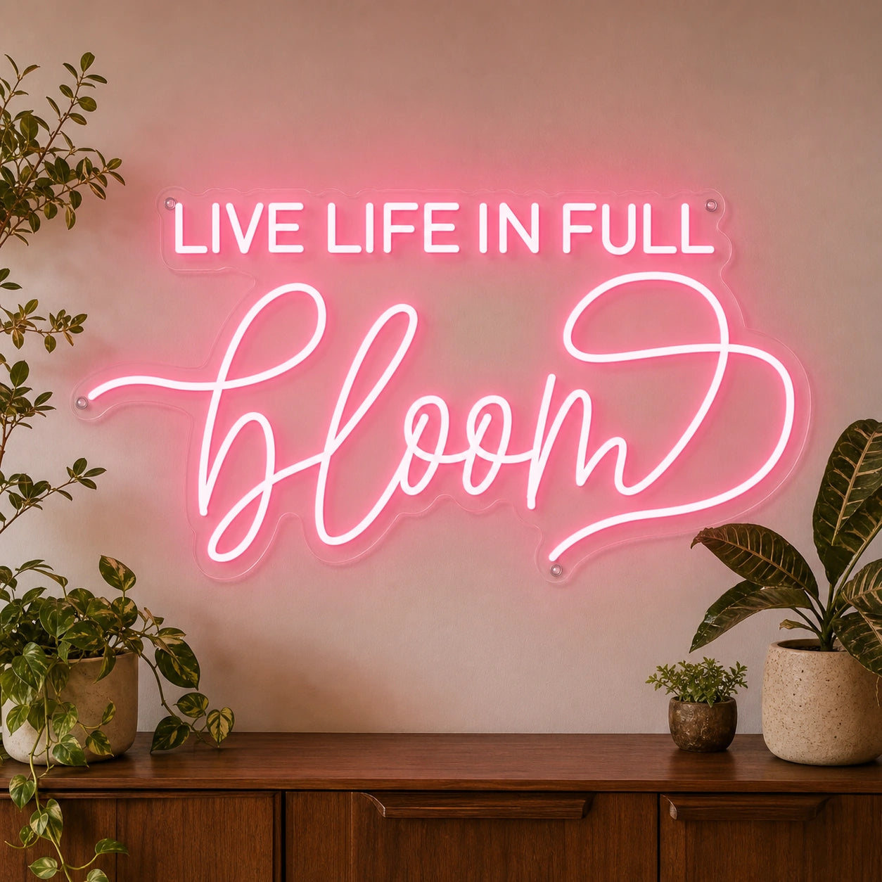 Live Life Wall Decor LED Neon Sign Garage Neon Sign high-converting product image
