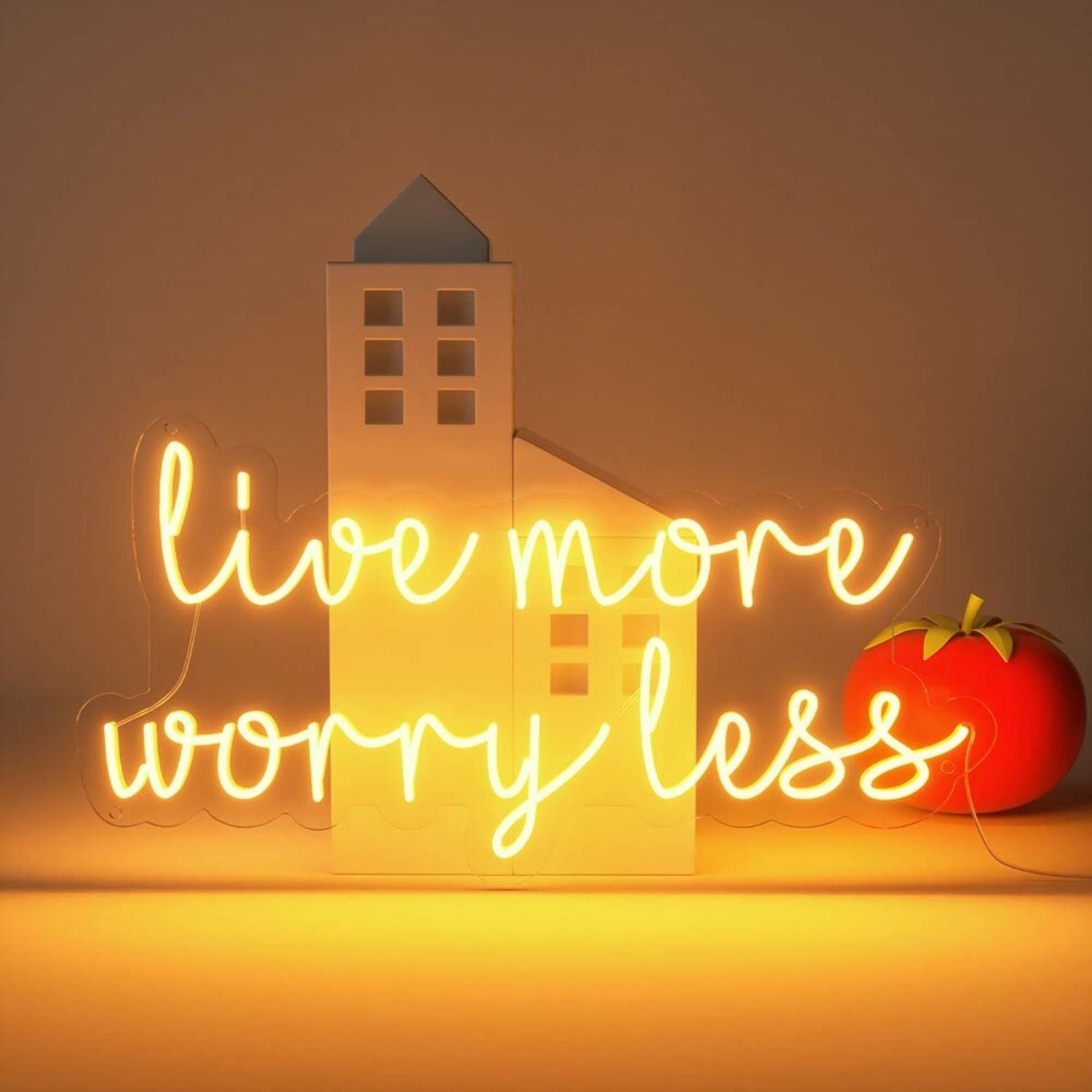 Live More Worry Less Led Neon Sign | Shineneon