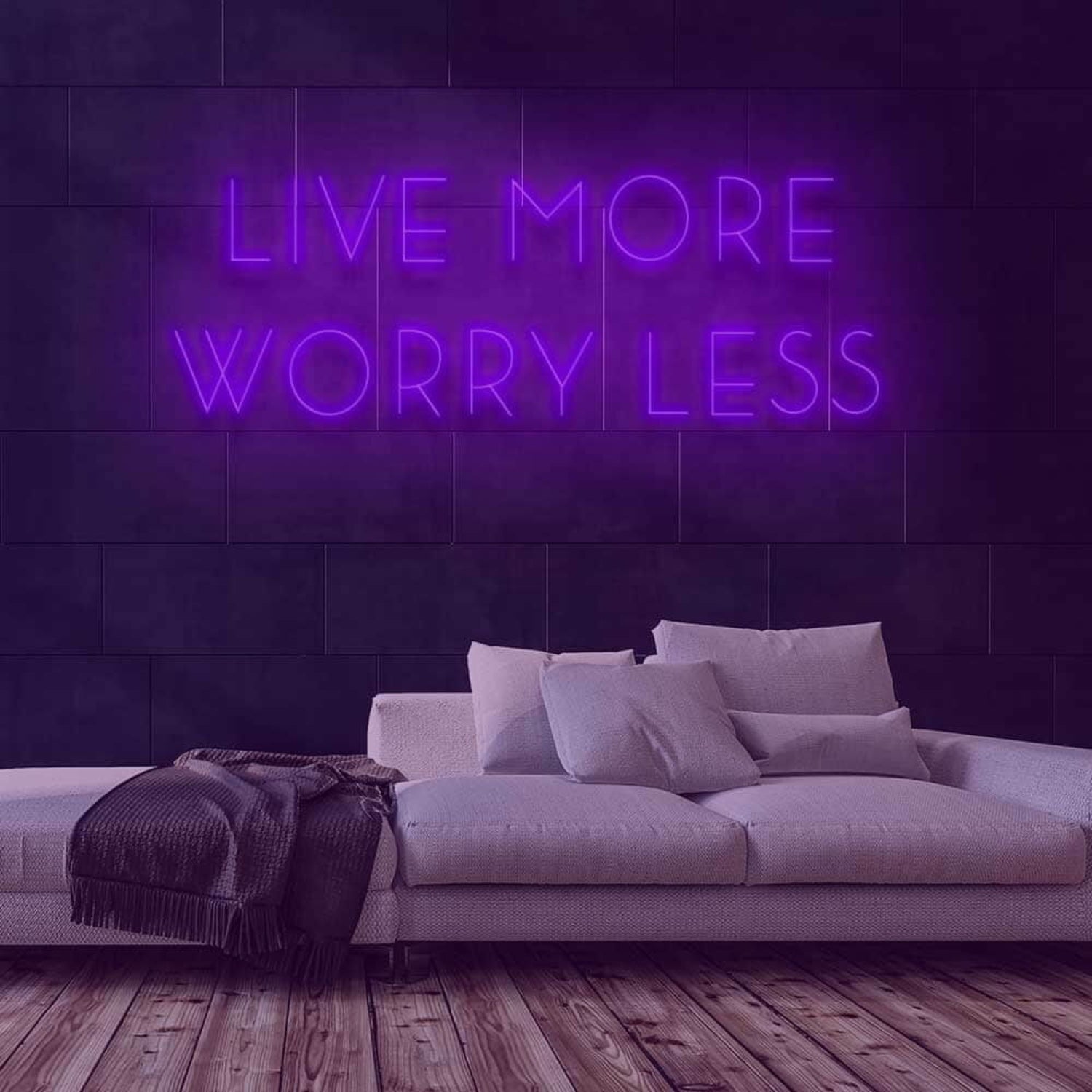 Live More Worry Less Led Neon Sign | Shineneon
