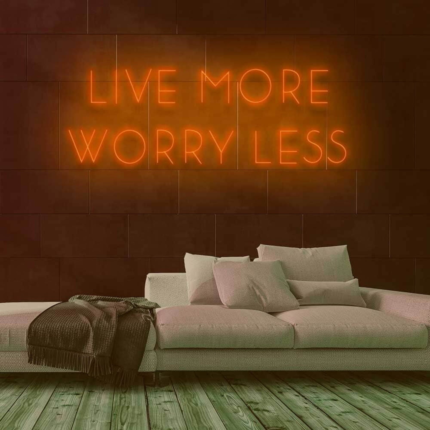 Live More Worry Less Led Neon Sign | Shineneon