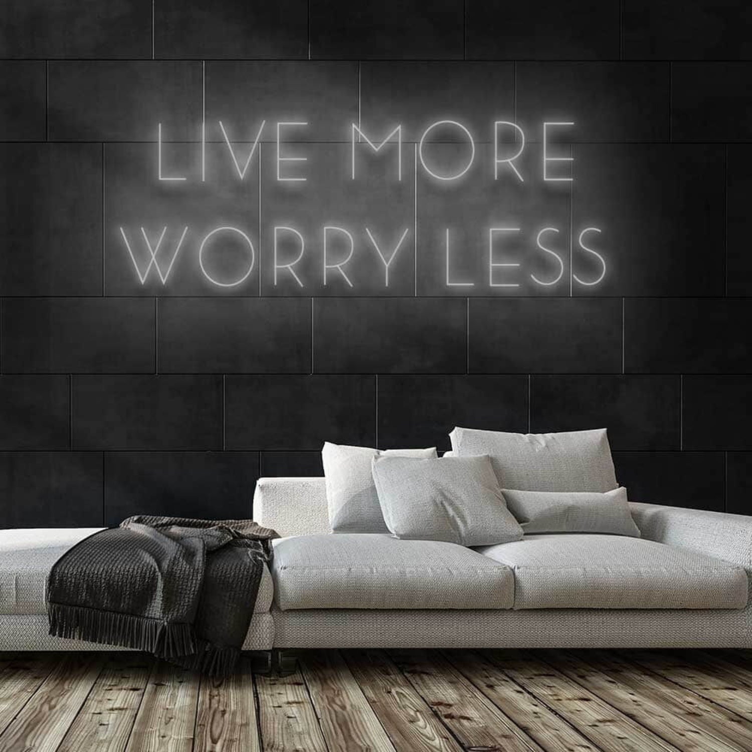 Live More Worry Less Led Neon Sign | Shineneon