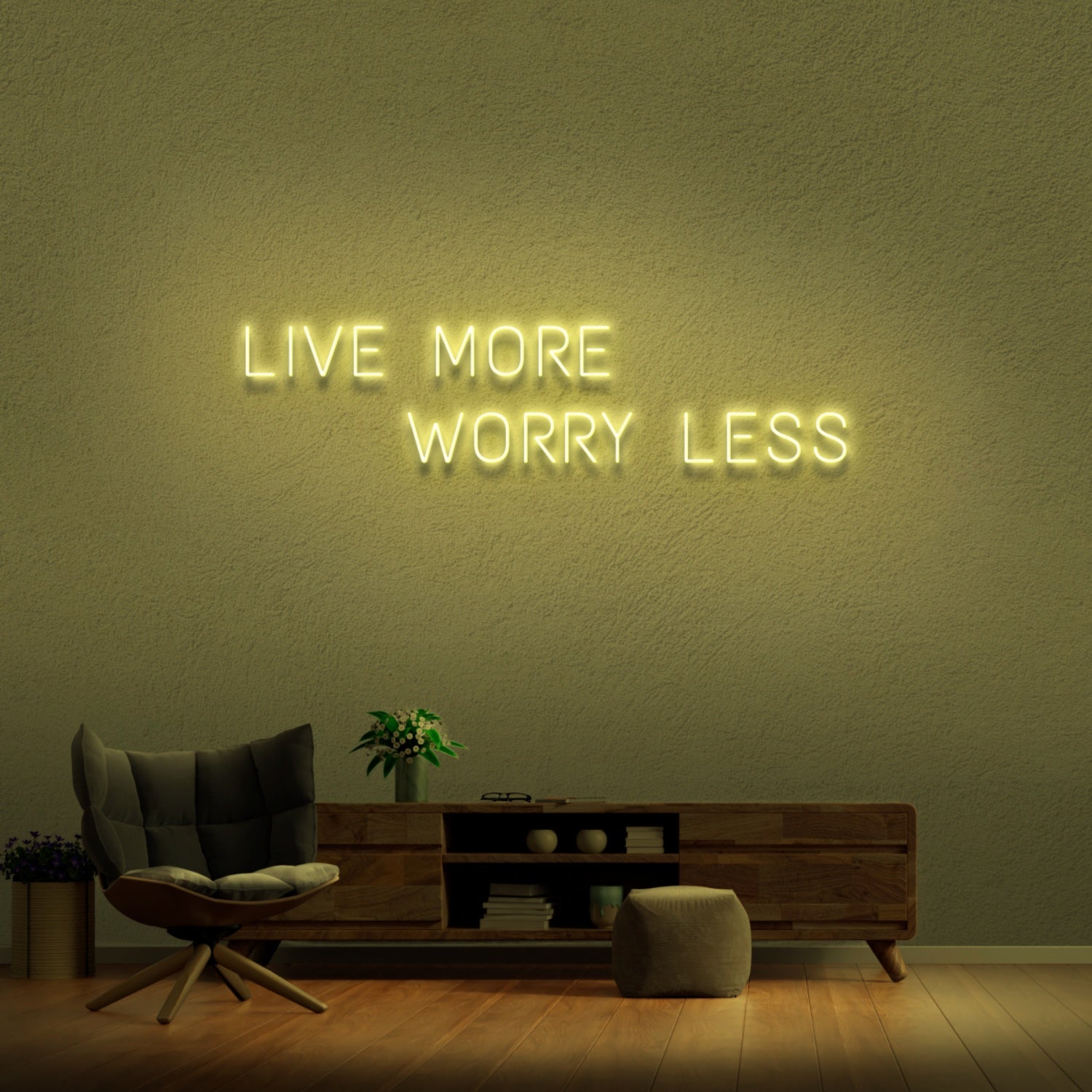 Live More Worry Less Neon Sign | Shineneon