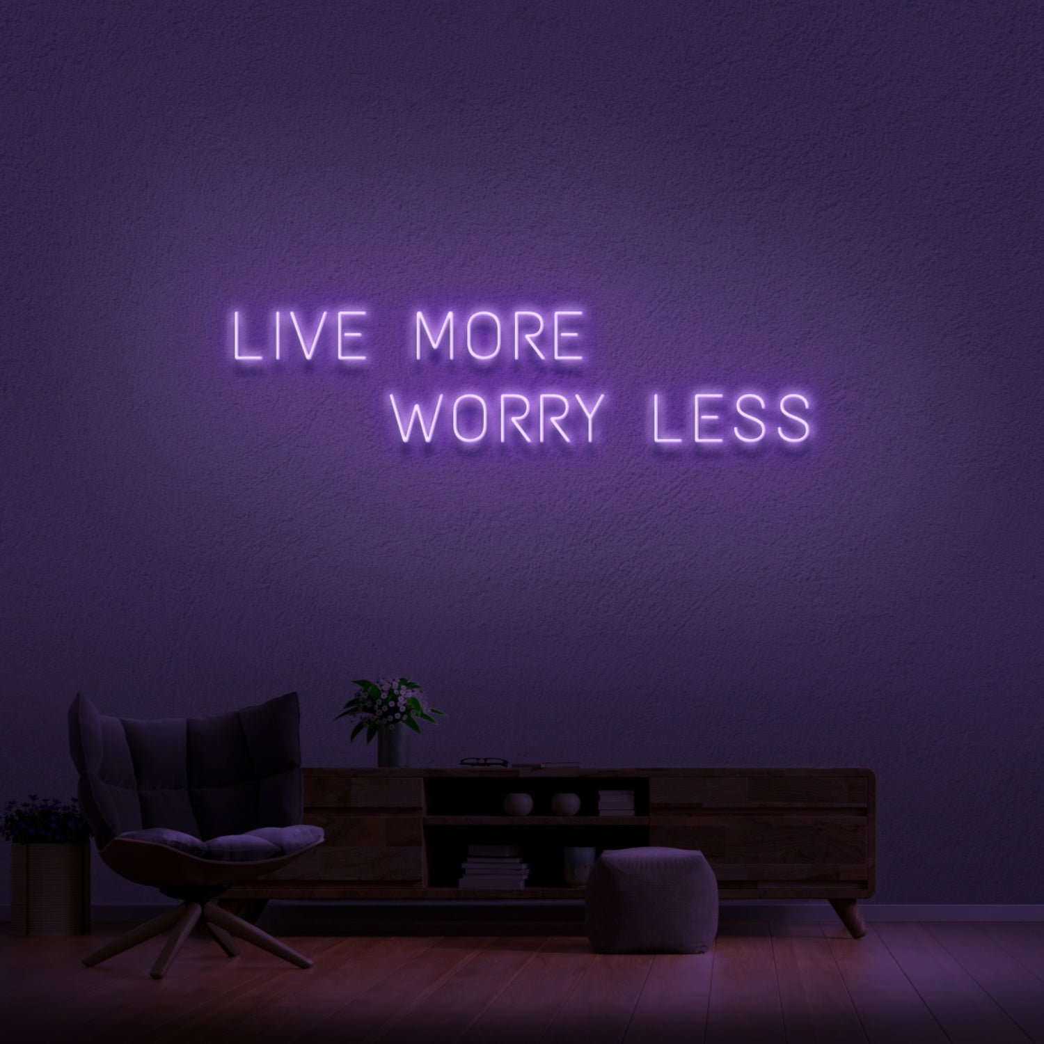 Live More Worry Less Neon Sign | Shineneon